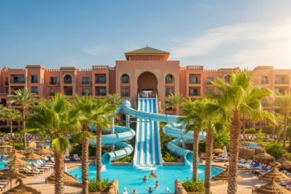 Illustration of Family Resorts Morocco: Best Deals for Effortless Theme Park Fun!