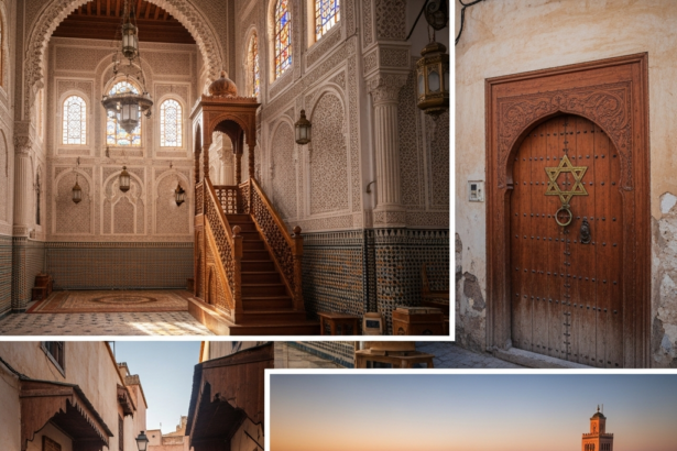 Illustration of Jewish Morocco Itinerary: Explore Stunning Synagogues & Mellahs (Best Route)