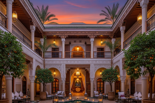 Illustration of Luxury Riads Morocco: Best 5-Day Tour of Stunning 5-Star Stays