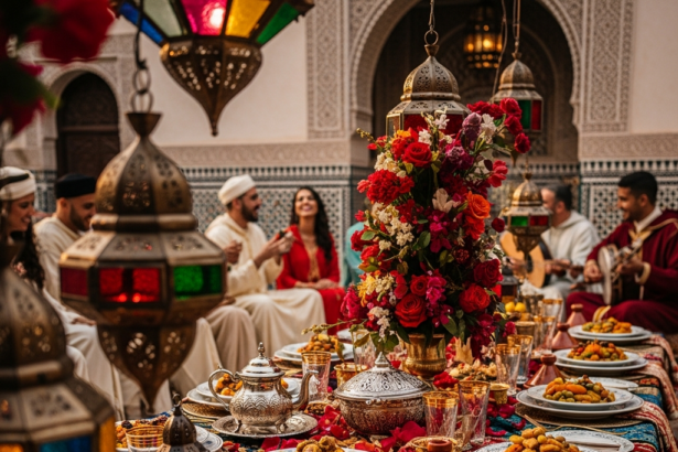 Illustration of Moroccan Weddings: Stunning Traditions, Lavish Ceremonies, and Unforgettable Feasts