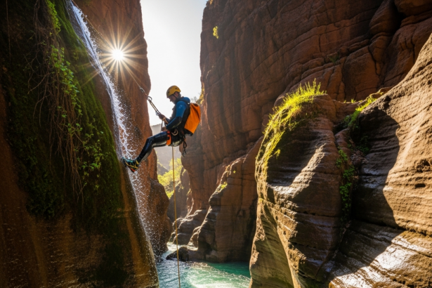 Illustration of Morocco Canyoning: Stunning Atlas Mountain Rafting - The Ultimate Guide