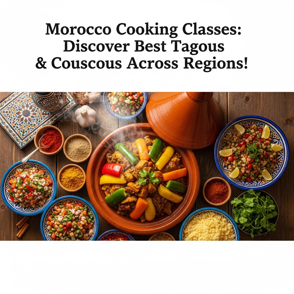 Illustration of Morocco Cooking Classes: Discover Best Tagine & Couscous Across Regions!