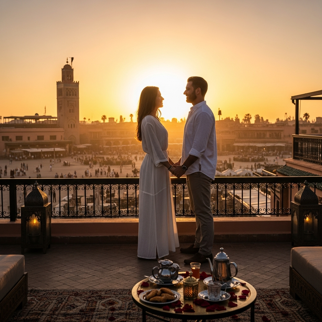 Illustration of Morocco Honeymoon: The Perfect, Unforgettable Romantic Itinerary