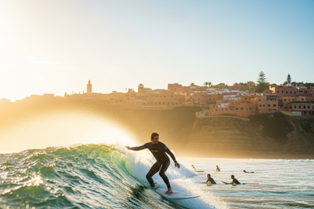 Illustration of Surfing Taghazout: The Ultimate & Effortless Guide to Moroccan Waves