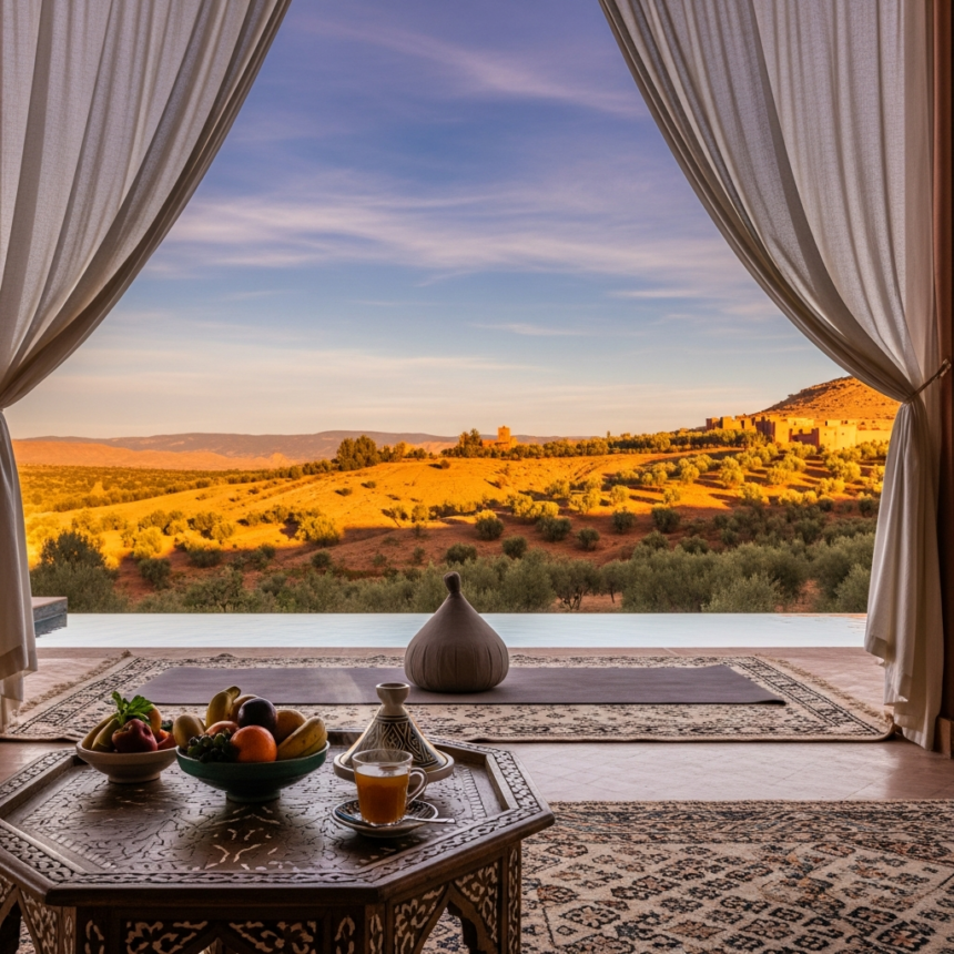 Illustration of Wellness Retreats Morocco: Discover Stunning & Affordable Healing Escapes