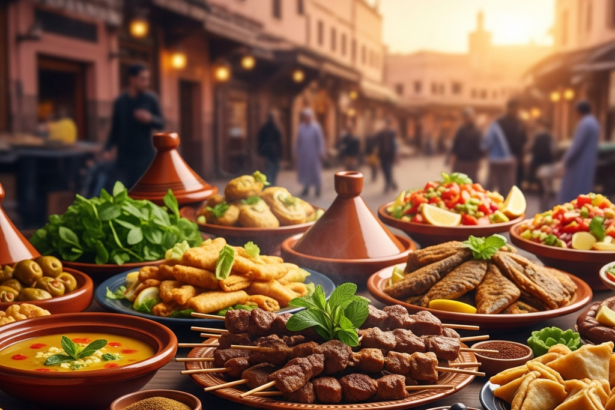 Illustration of Best Moroccan Street Food: 15 Must-Try Eats Beyond Jemaa el-Fnaa