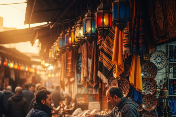 Illustration of Best Souks Morocco: 10 Affordable Markets You Must-Visit