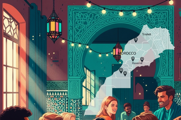 Illustration of Budget Hostels Morocco: Top Affordable Stays & Exclusive Deals
