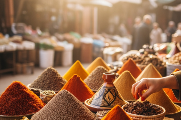 Illustration of Buying Moroccan Spices: Your Effortless Guide to Souk Success