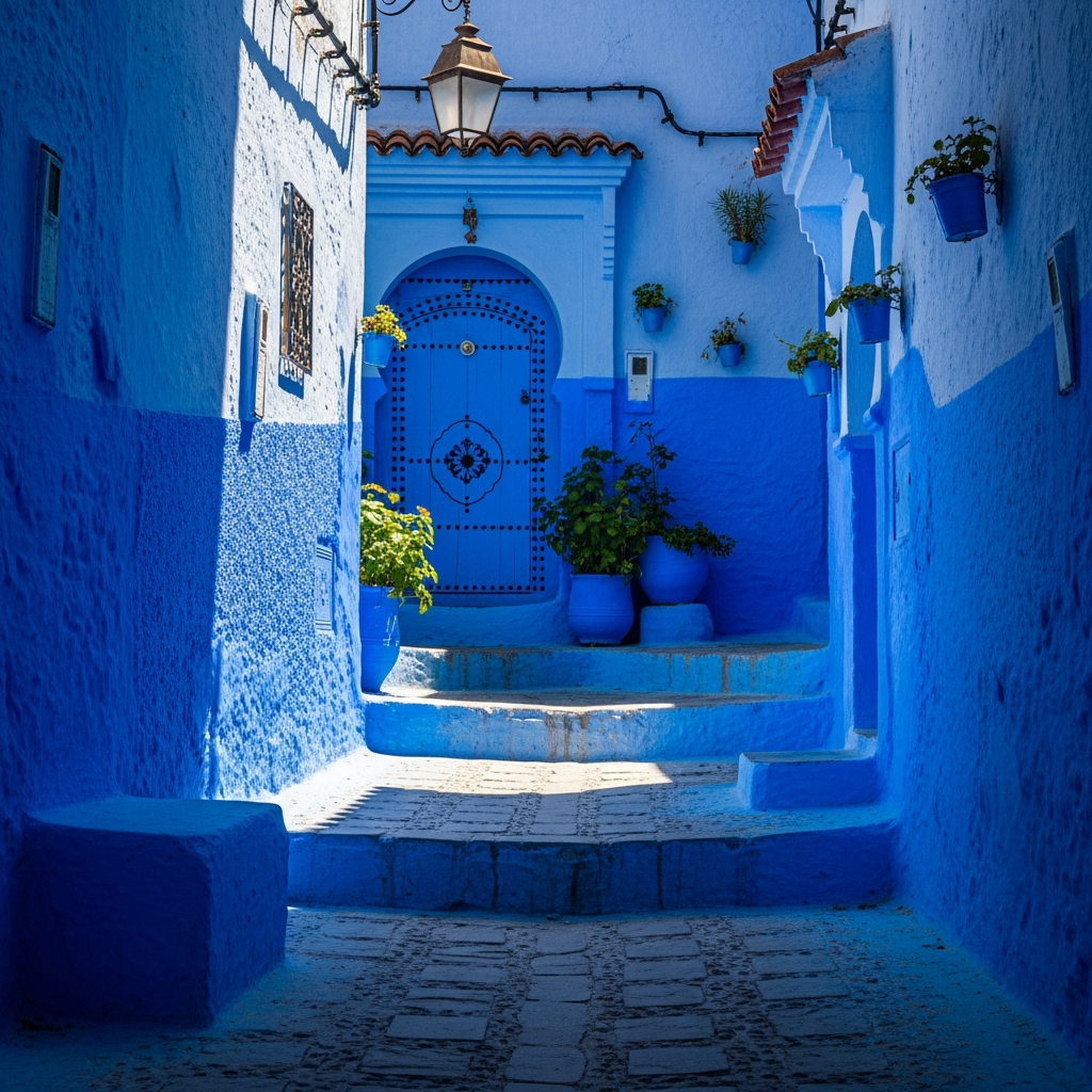 Illustration of Chefchaouen Guide: Stunning Blue City - Best Spots & Photo Tips