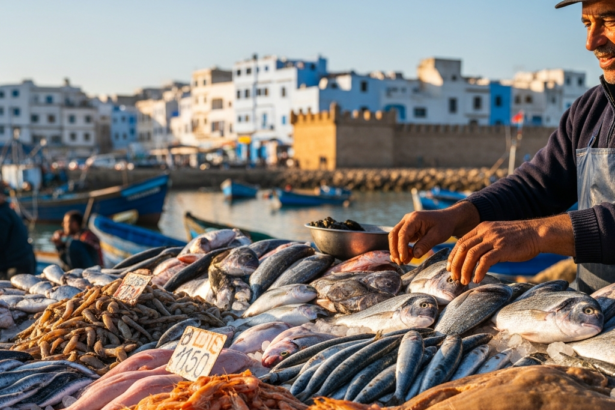 Illustration of Essaouira Seafood: Best Restaurants & Fresh Fish Markets - Ultimate Guide