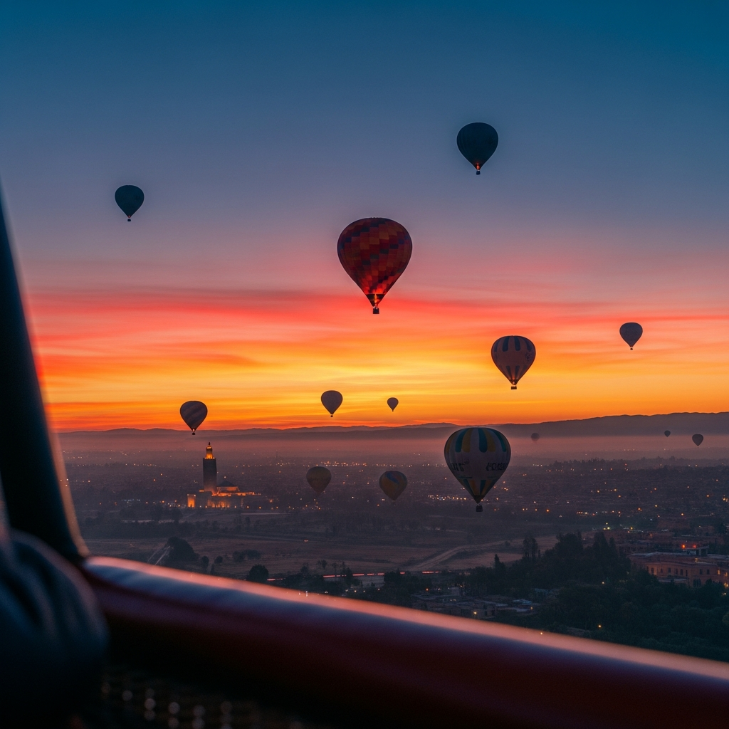 Illustration of Hot Air Balloon Marrakech: Stunning Dawn Ride - An Unforgettable Experience