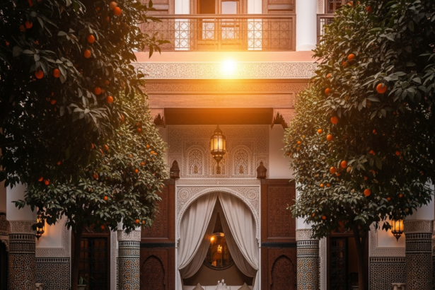 Illustration of Marrakech Honeymoon Riads: 10 Best & Most Romantic Stays