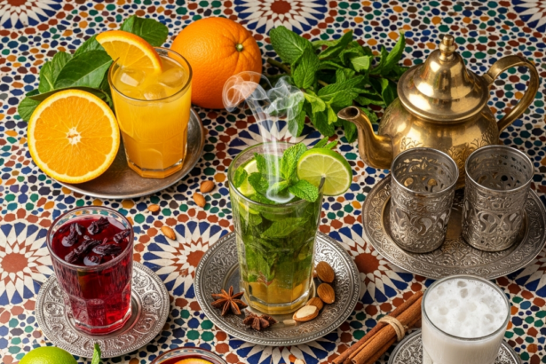 Illustration of Moroccan Drinks: The Best Tourist's Guide to Authentic, Affordable Flavors