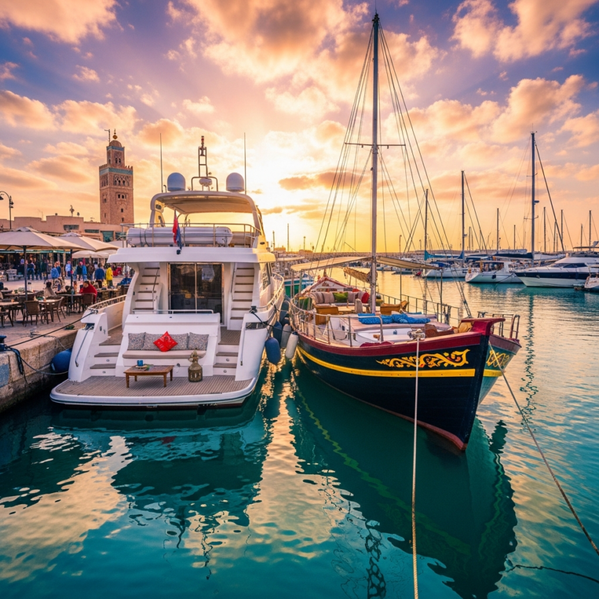 Illustration of Morocco Boat Stays: Stunning Marina Accommodation - Find the Best Deals!
