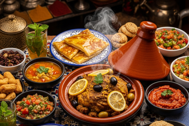 Illustration of Northern Morocco Food: Discover the Best Unique Flavors of Tangier & Tetouan