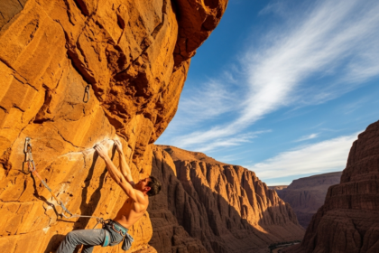Illustration of Rock Climbing Todra Gorge: Best Routes, Stunning Views & Ultimate Safety
