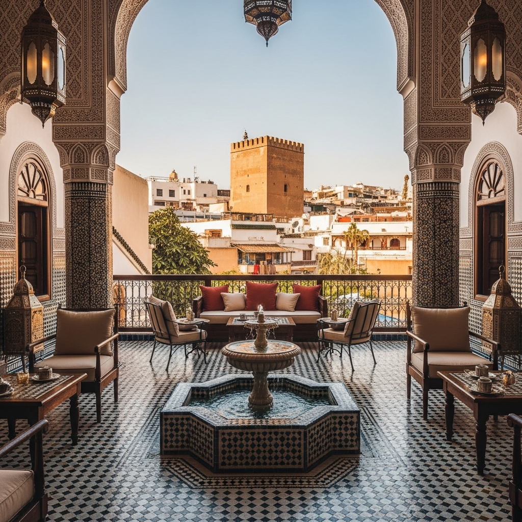Illustration of Tangier Luxury Stays: Stunning Mansions & Historic, Affordable Kasbah Deals