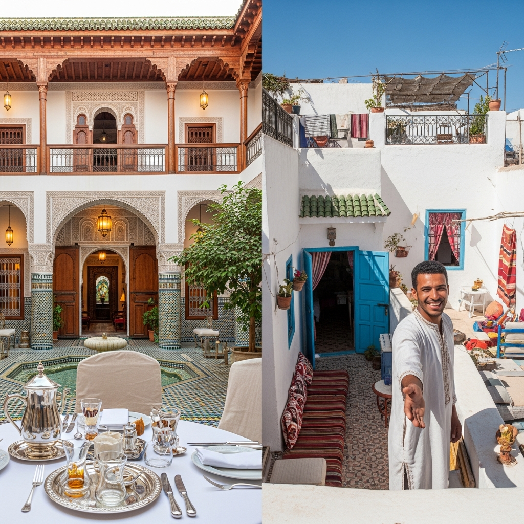 Illustration of Tangier Luxury Stays: Stunning Mansions & Historic, Affordable Kasbah Deals